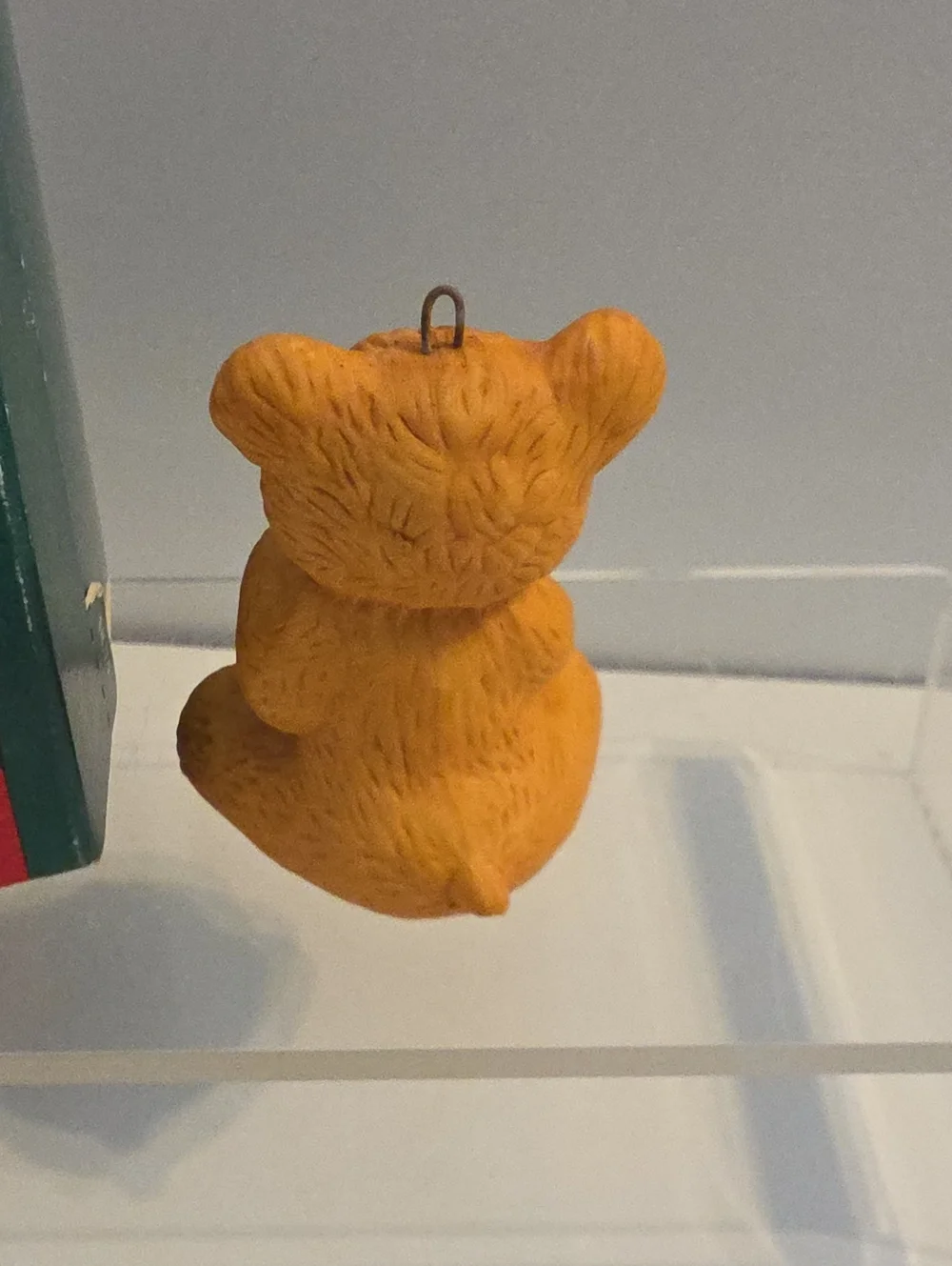Vintage 1990 Hallmark Keepsake Fine Porcelain Cinnamon Bear Christmas Ornament